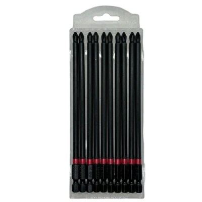 10x P{hillips Impact Bits Long